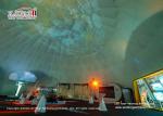 100sqm Steel Frame Geodesic Dome Tents With Interior Decoration For Exhibition