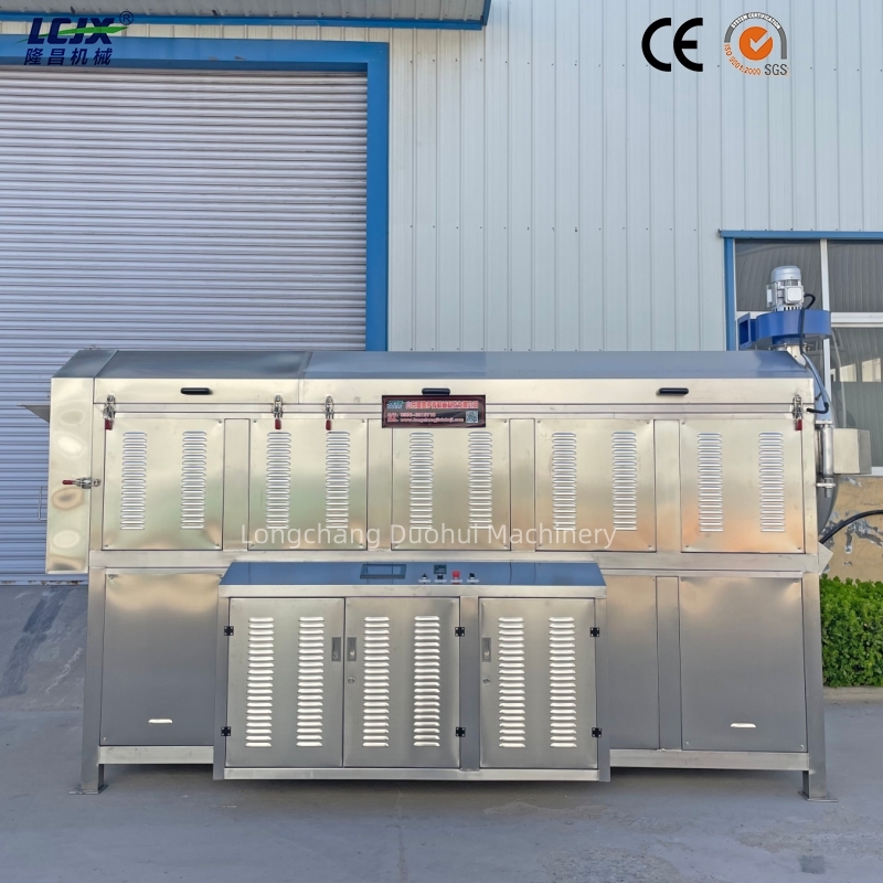 Automatic Puffed Snack Extrusion Machine Shrimp Chips Bugles Crispy Snacks Roasting Production Line