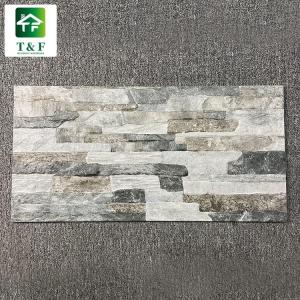 China Grey Glazed Ceramic Tiles , Rectangle Decorative Ceramic Wall Tiles wholesale