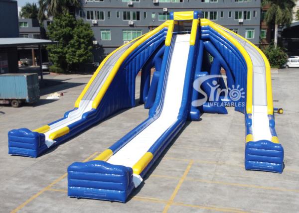 10 meters high adults giant inflatable triple water slide with EN14960 certifed
