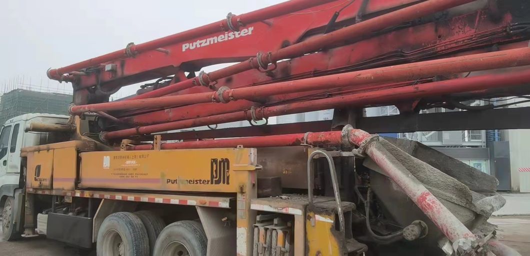 Second Hand Putzmeister 38 Meter Truck Mounted Concrete Pump for Ready Mix