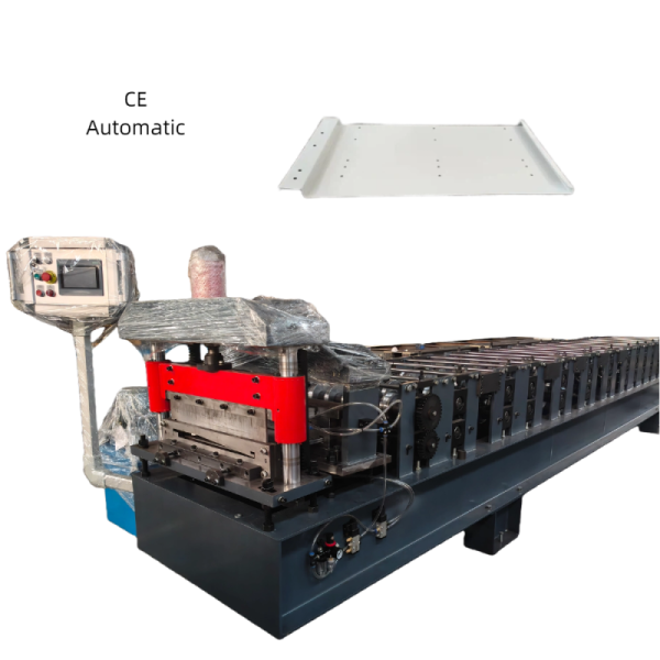 Full Automatically 0.7-1.2mm PPGI Soffit Panel Roll Forming Machine with Auto Stacker