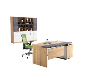 China Fashionable Office Executive Desk With Filing Cabinet Customized Size wholesale