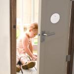 OEM Round Wireless Vibration Security Alarm , Wireless Glass Break Detector