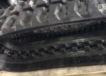 320x100x38W Excavator Black Rubber Tracks For Airmann Hm20 / Bobcat X125