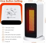 Waterproof Electric Heater for Living Room Quick Heating Vertical Design