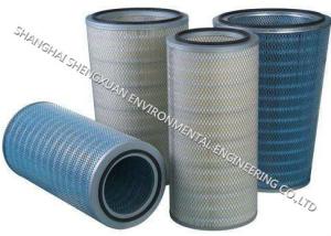 China Cylindrical And Conical Pleated Filter Cartridge , Gas Filter Cartridge For Power Plants wholesale