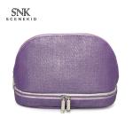 Double Layers Waterproof Travel Women PU Makeup Bag