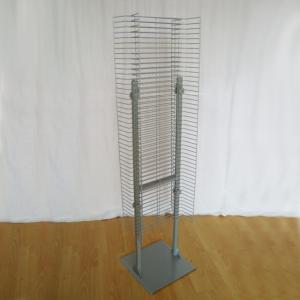 China Universal 1&quot; Space Metal Floor Display Stands With Single Or Double Sides wholesale