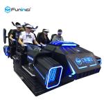 Blue / Black 9D Virtual Reality Simulator Cinema Motion Car Games For Kids In