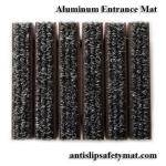 PP Material Bronze Aluminum Alloy Frame Entrance Floor Mat Remove Dirt Anti Slip