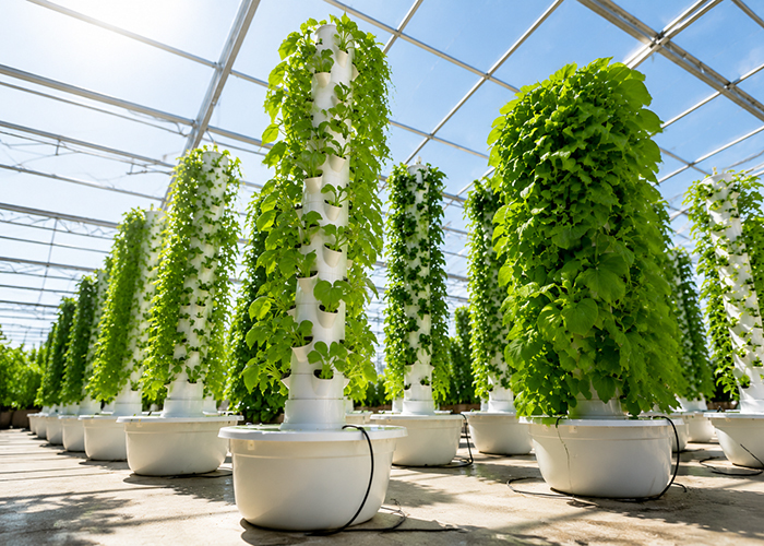 5-11 Tier Column Hydroponic System | High-Yield Vegetable Growing Tower