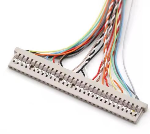 UL VW-1 Rated 300V 30 Pin Connector LVDS Cable Jacket with AWG26-28 Copper