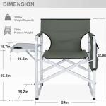 Promotional Folding Lightweight Aluminum Dining Director Chair Adjustable