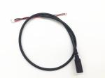 Black PVC Molding Type Power Cable Assembly 28AWG / 22AWG Wine DC Jack 3.5*1.35