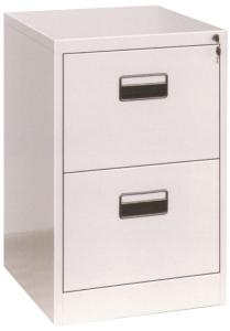 China Office Steel Cabinet Two Drawer File Cabinet With PVC Recessed Handle wholesale