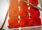 Square Waterproof Acrylic Flower Box With Lid For Packing Environmentally