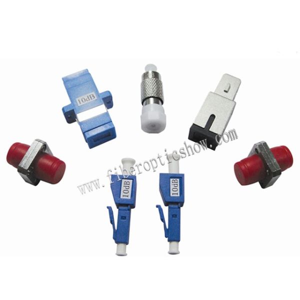 High Power 10db Fiber Optic Attenuator SC UPC Plastic Body For Network