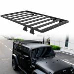 Aluminum Alloy 1500x1425 Black Gladiator Wrangler Jk Cross Bars Roof Rack Jeep