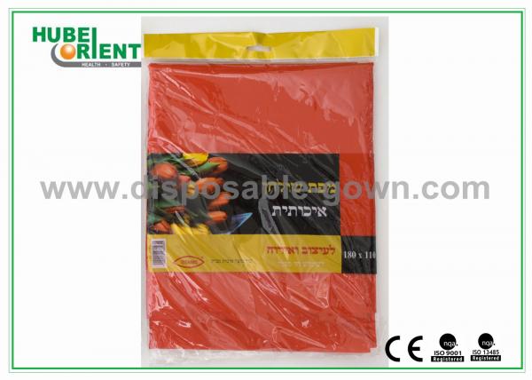 Quality Breathable Polypropylene Disposable Table Cloth / Black And White Tablecloth For Hospital for sale