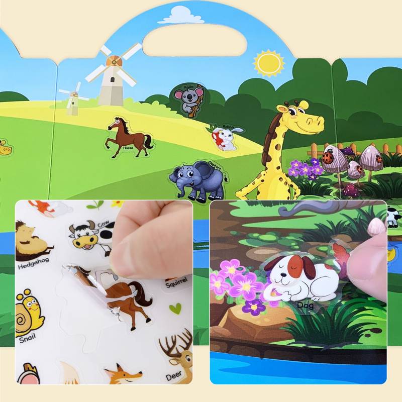 Children Removable Sticker Book