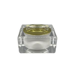 China Square type round edge design Acrylic cream jar High - grade Mirror cover 30g, 50g XY2201 wholesale