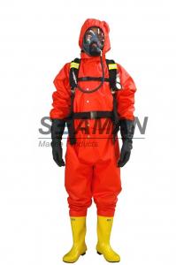 China Marine Fire Fighting Suit Light Duty Chemical Protective Coverall Suit wholesale