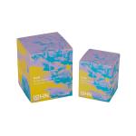 Square Recyclable Custom Printed Candle Boxes Sky Themed Vibrant