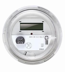 China 1 Phase 3 Wire Round Socket Energy Meter , smart electric power meters wholesale