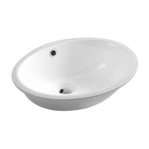 China Bathroom White Ceramic Wash Basin 465x385x190mm With Overflow wholesale