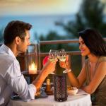 Outdoor 2Pcs 72mm×H140mm Led Flickering Flame Lantern USB Rechargeable