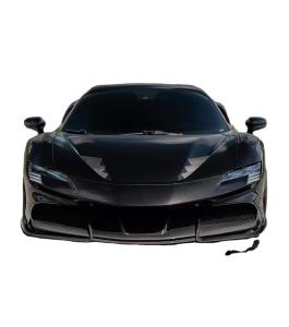 China SF90 Ferrari Carbon Fiber Body Kit 1016 Style Front Lip Air Intake Black Spoiler Fender wholesale