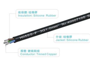 China VDE Copper Silicone Rubber Cable 450V Braided 3 Core Xlpe Fiberglass wholesale