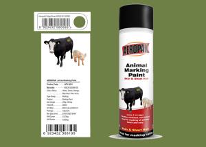 China Fridge Green Color Marking Spray Paint , Animal Marking Paint Good Adhesiveness For Pig wholesale