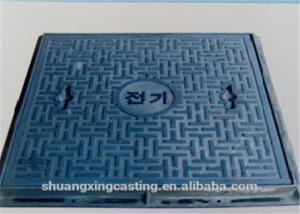 China Anti Frozen Square Manhole Cover Black Surface Finished For Drainage Channel wholesale