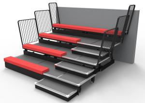 China Manual Control System Retractable Grandstands Comfortable Upholstered Bench wholesale