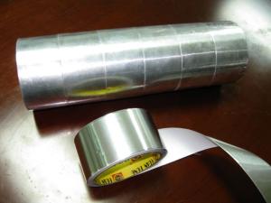 China hot melt Rubber Aluminium Foil Tape , high Temperature Adhesive high temp foil tape wholesale