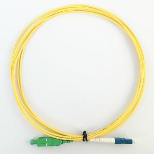 China Fiber optical patch cord SC/APC - LC/UPC simplex 2.0mm single mode G657A1 LSZH cable wholesale