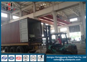 China Round / Polygonal Q235 Q345 Q420 Steel Tubular Pole Transmission Line Poles wholesale