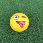 logo golf ball , emoji ball , smile golf ball , gift golf ball , cute golf ball