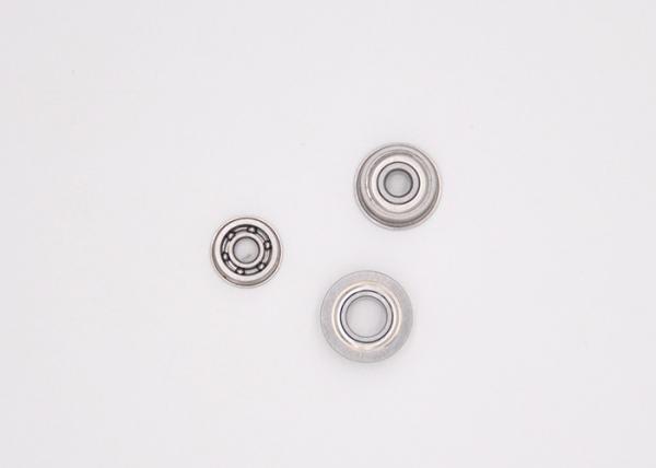 FR166ZZ Flanged Ball Bearing High Precision ABEC5 / ABEC3 Chromes Steel