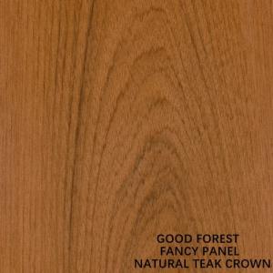 China Natural Teak Crown Wood Veneer Fancy Plywood Board Mdf Chipboard Furniture Base Board 2440 2745mm Length wholesale