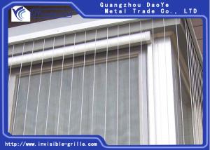 China Invisible Stainless Window Grills , Modern Look Interior Window Grills For Clear View wholesale