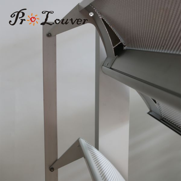 Customized Size ! Aluminum Aerowing Sun Louver Facade System