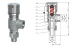 Spring Micro Safety Pressure Reducing Valves with Stainless steel / F6 Steillie