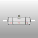 Three Position Pneumatic Rotary Valve Actuator Rack And Pinion Type With