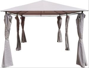 China Outdoor Metal Removable Polyester Curtain Tent 3 x 4m Six Leg Canopy wholesale