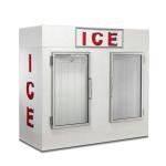 R404a Outdoor Ice Merchandiser Display Air Cooling Ice Cream Merchandiser