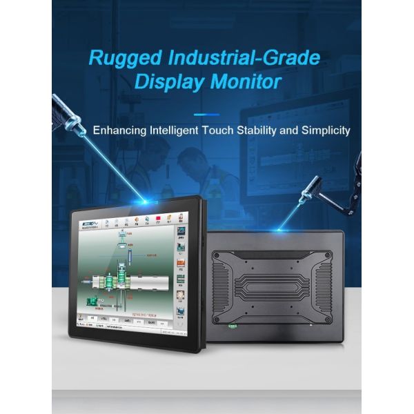 24 Inch Electronic Display Board for Production Workshops Embedded/wall-mounted Aluminum Alloy Industrial TouchScreen Computer