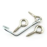 INCH Measurement Iron Eye Screw Hook Black Oxide High Precision For Fastening